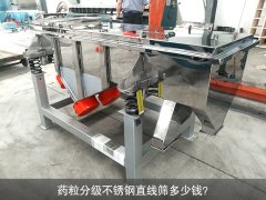 <b>藥粒分級(jí)不銹鋼直線篩多少錢(qián)？</b>